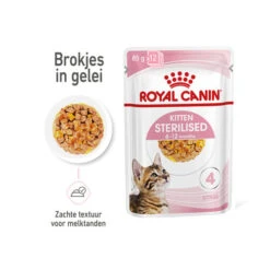 Royal Canin Kitten Sterilised Gelee - Beutel -Haustierprodukte royal canin kitten sterilised in jelly maaltijdzakje 207227 0500 none