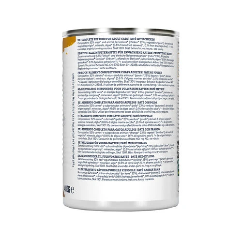 Yarrah - Katzenfutter Paté Huhn Mit Spirulina Und Meeresalgen Bio – Bild 3